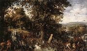 Garden of Eden 1612 Oil on copper, BRUEGHEL, Jan the Elder
